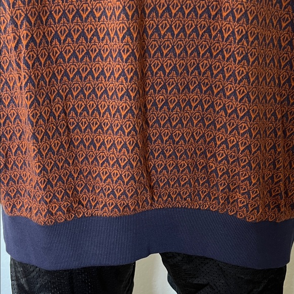 Shaquille O’Neal 2XLT Short Sleeve Knit Polo Geometric Pattern Casual Top - Picture 4 of 5